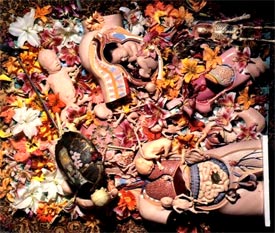 Photo of the In Utero back album cover without effects